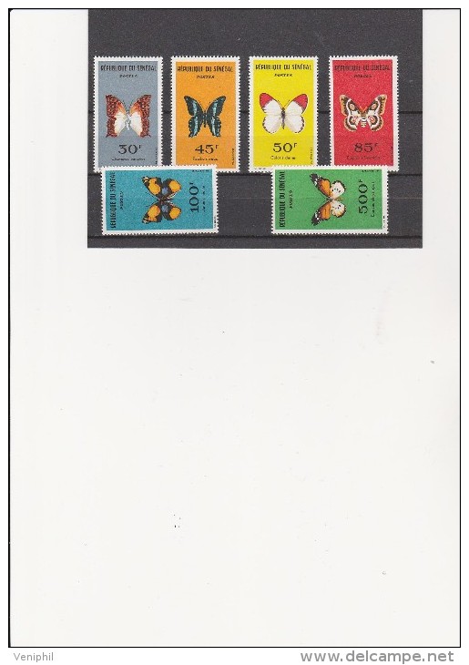 SENEGAL - SERIE PAPILLONS N° 226 A 231 NEUFS X  COTE : 29 € - Neufs