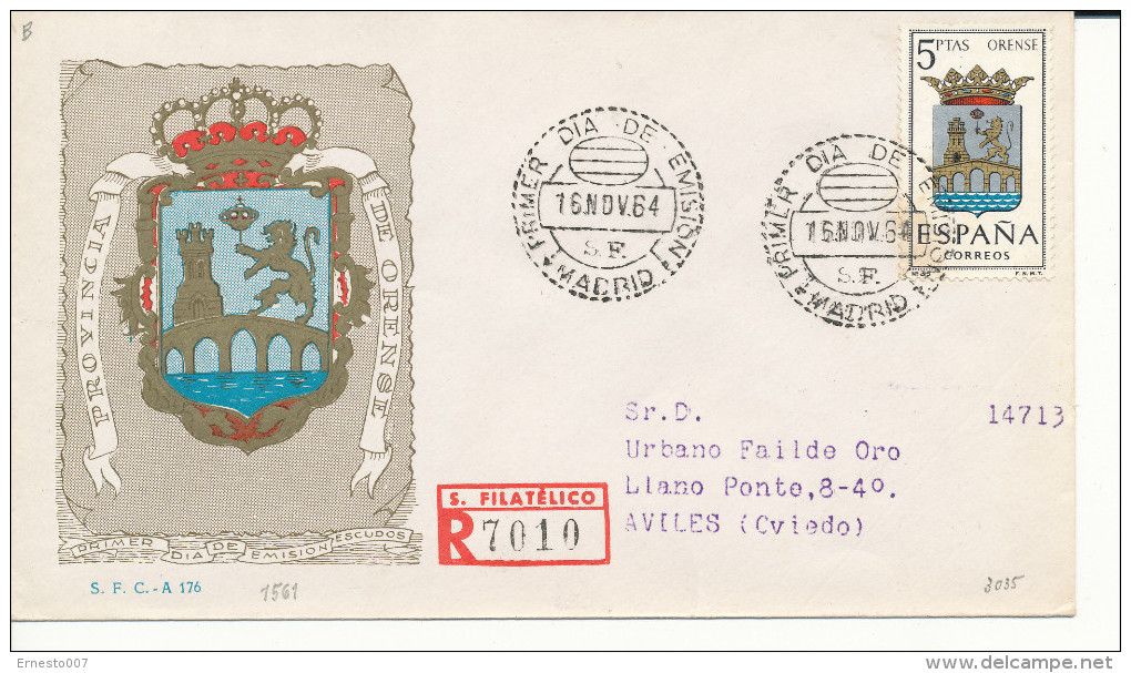 Brief/Carta Spanien/España FDC - Provincia De Orense - Madrid - 1964 - Siehe Scan *) - Sonstige & Ohne Zuordnung