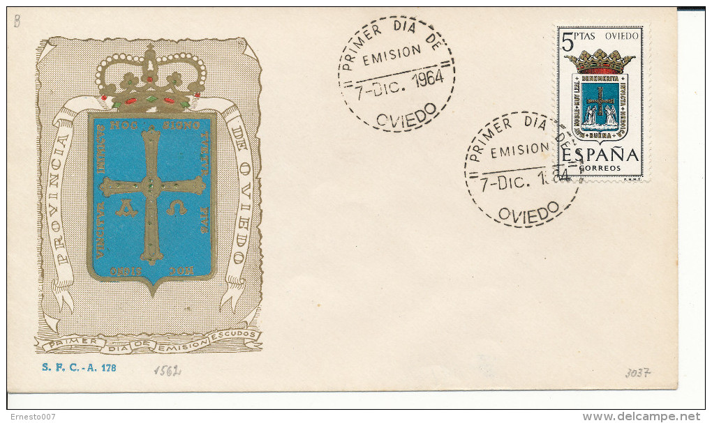 Brief/Carta Spanien/España FDC - Provincia De Oviedo - Oviedo - 1964 - Siehe Scan *) - Sonstige & Ohne Zuordnung