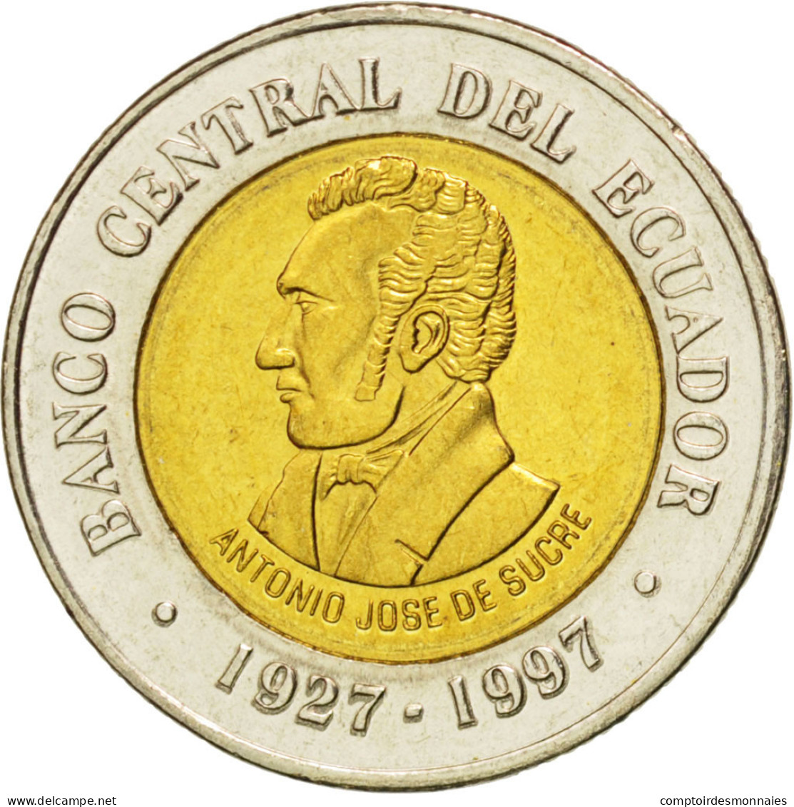 Monnaie, Équateur, 100 Sucres, 1997, SPL, Bi-Metallic, KM:101 - Ecuador