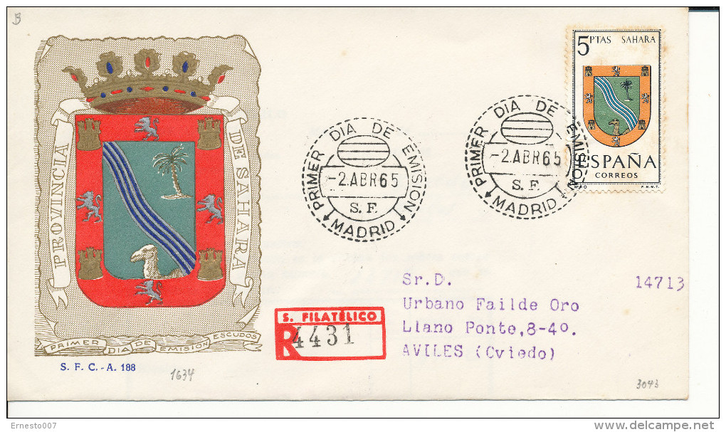 Brief/Carta Spanien/España FDC - Provincia De Sahara - Madrid - 1965 - Siehe Scan *) - Sonstige & Ohne Zuordnung