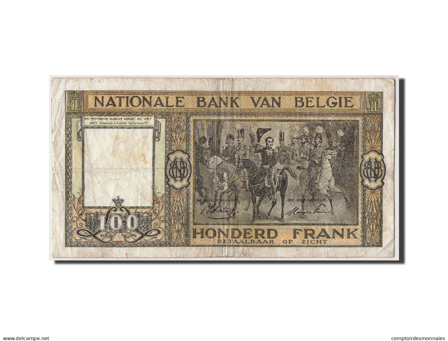 Billet, Belgique, 100 Francs, 1946, 1946-01-07, TB - 100 Francs