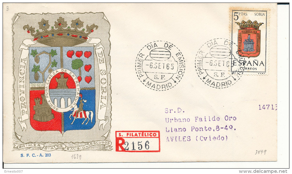 Brief/Carta Spanien/España FDC - Provincia De Soria - Madrid - 1965 - Siehe Scan *) - Sonstige & Ohne Zuordnung