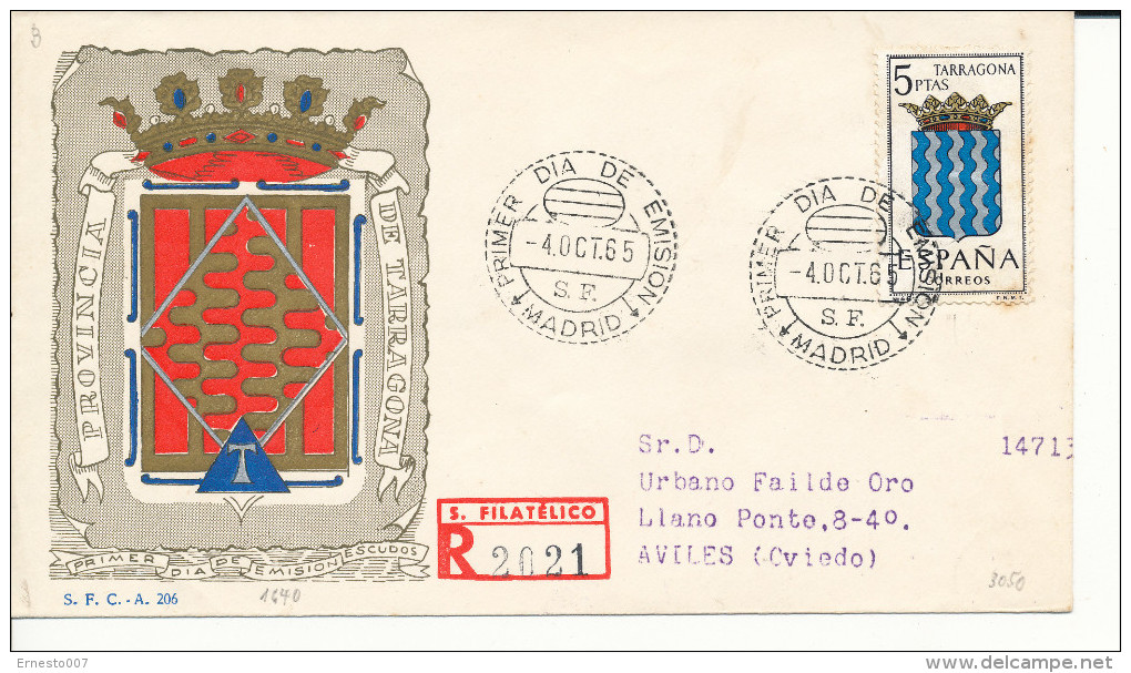 Brief/Carta Spanien/España FDC - Provincia De Tarragona - Madrid - 1965 - Siehe Scan *) - Sonstige & Ohne Zuordnung
