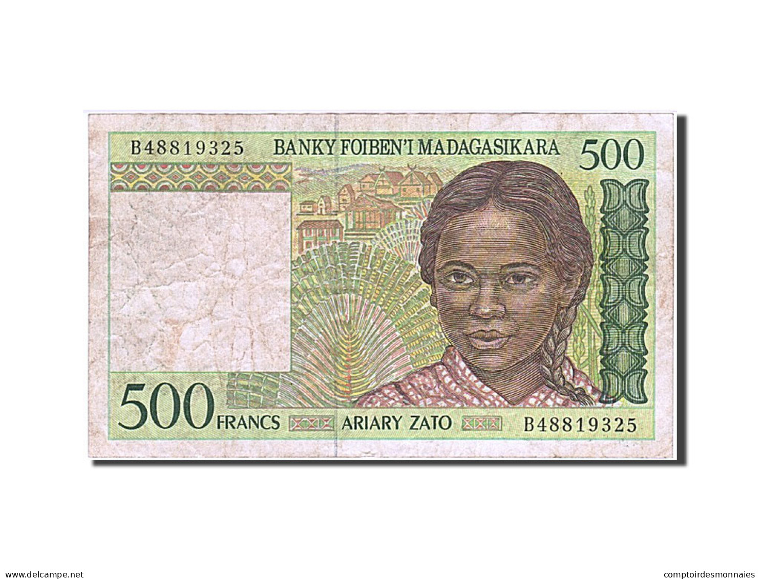 Billet, Madagascar, 500 Francs = 100 Ariary, 1994, TB - Madagaskar