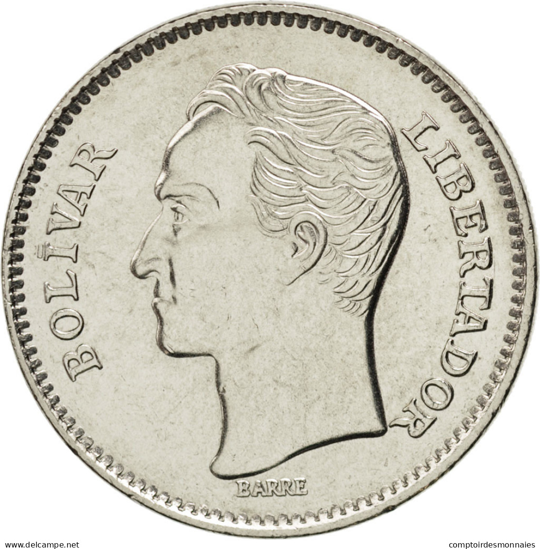 Monnaie, Venezuela, 5 Bolivares, 1989, SPL, Nickel Clad Steel, KM:53a.1 - Venezuela