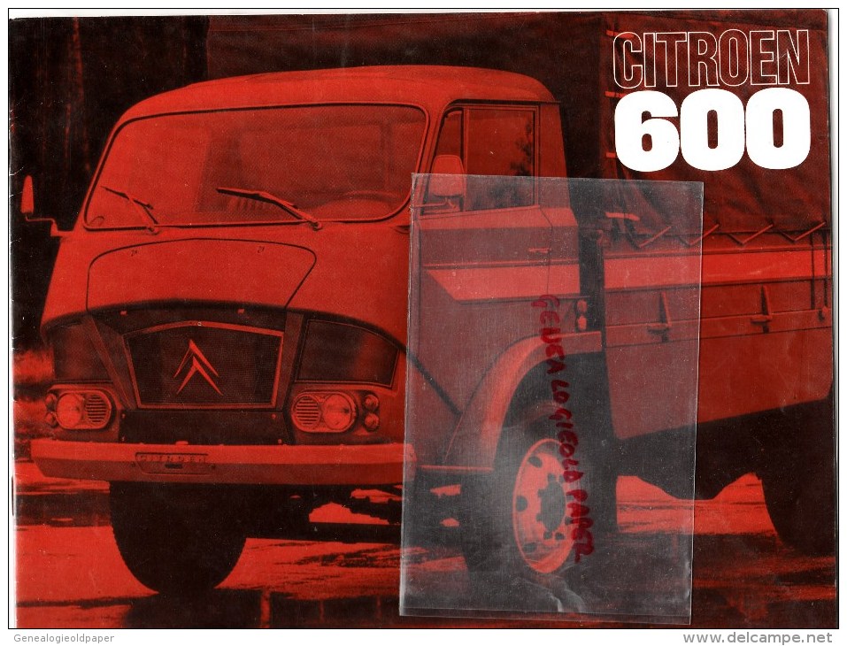 CAMION CITROEN 600 - BEAU CATALOGUE - DIESEL TYPE 100- 5 TONNES - ESSENCE- - Automobil