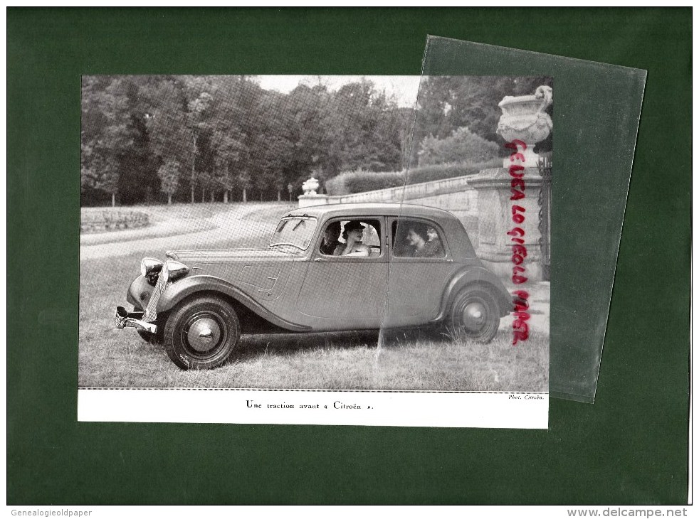 BELLE PHOTO CITROEN 1935 - TRACTION AVANT - - Automobil