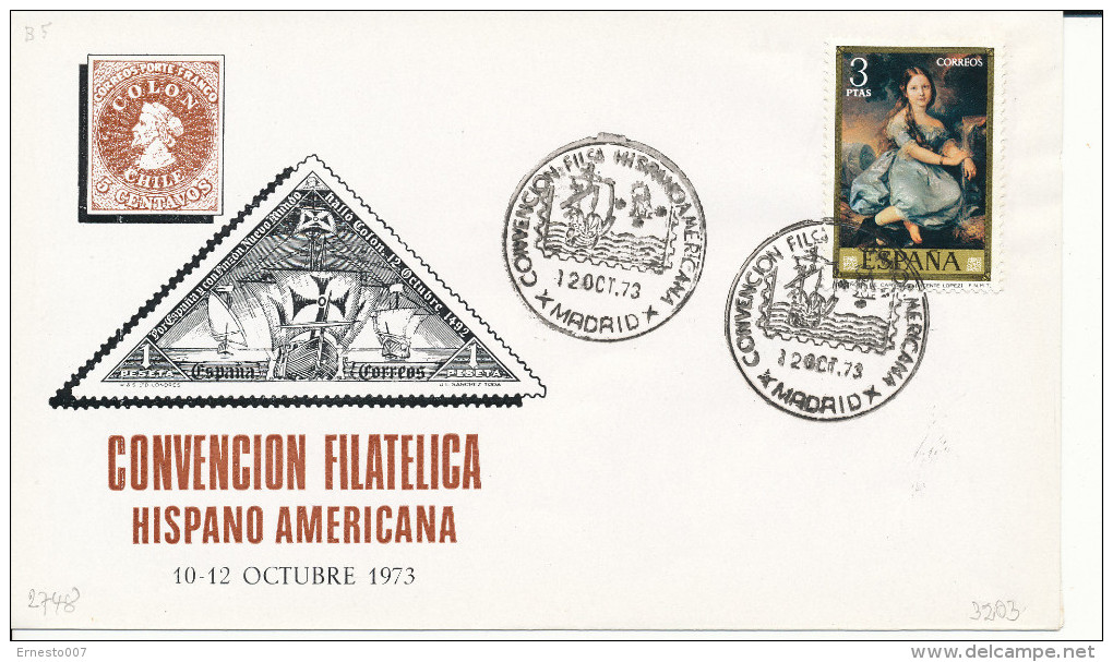 Brief/Carta Spanien/España - Convencion Filatelica Hispano Americana - Madrid - 1973 - Siehe Scan *) - Sonstige & Ohne Zuordnung