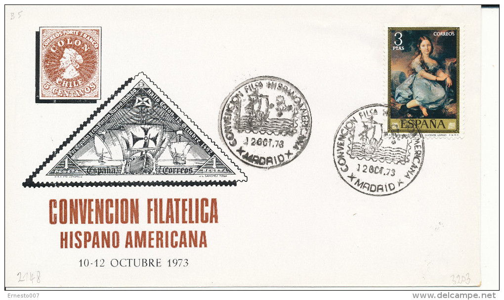 Brief/Carta Spanien/España - Convencion Filatelica Hispano Americana - Madrid - 1973 - Siehe Scan *) - Sonstige & Ohne Zuordnung