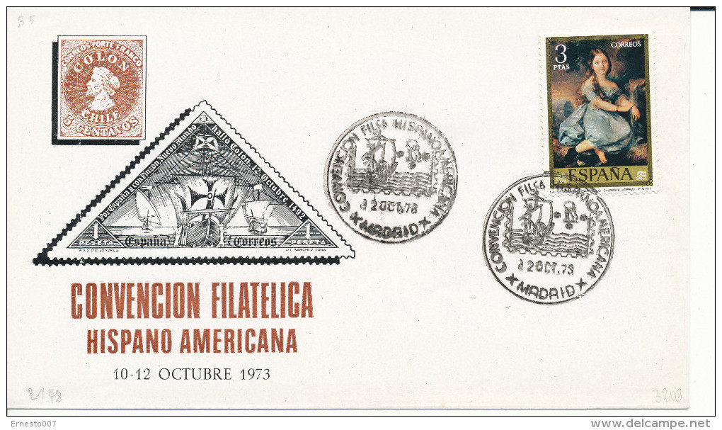Brief/Carta Spanien/España - Convencion Filatelica Hispano Americana - Madrid - 1973 - Siehe Scan *) - Sonstige & Ohne Zuordnung