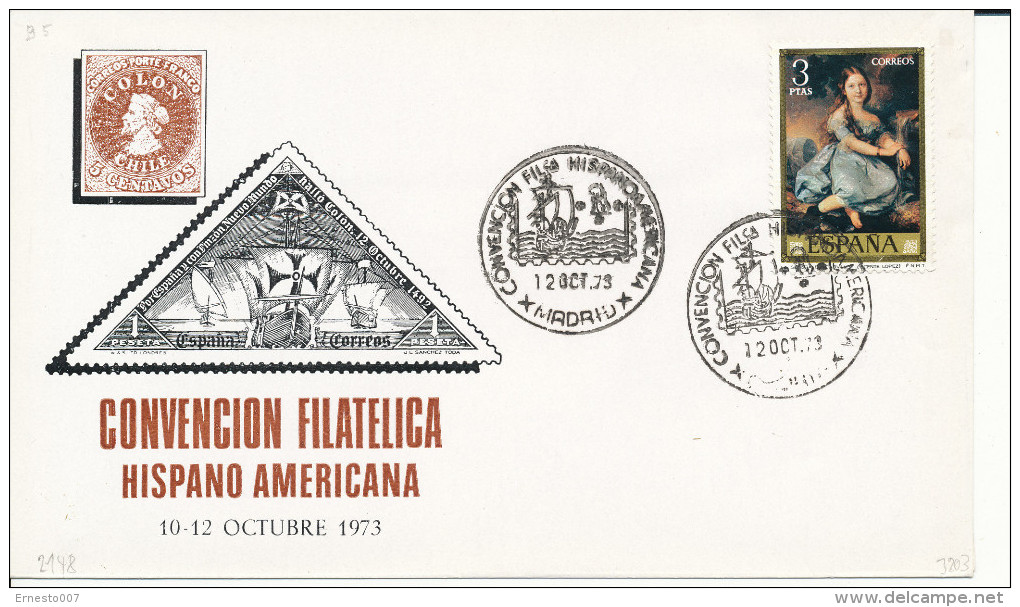 Brief/Carta Spanien/España - Convencion Filatelica Hispano Americana - Madrid - 1973 - Siehe Scan *) - Sonstige & Ohne Zuordnung