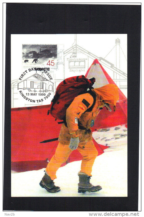 Antartique Australien . 3 Entiers Carte Postales FDC  1999. Restauration De La Hutte Mawson . - FDC