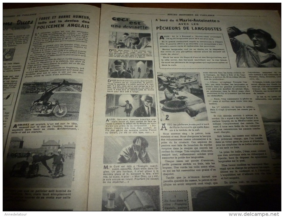1954     Le 8 Août       Les Belles Histoires De Vaillance De :   FRIPOUNET Et MARISETTE - Fripounet