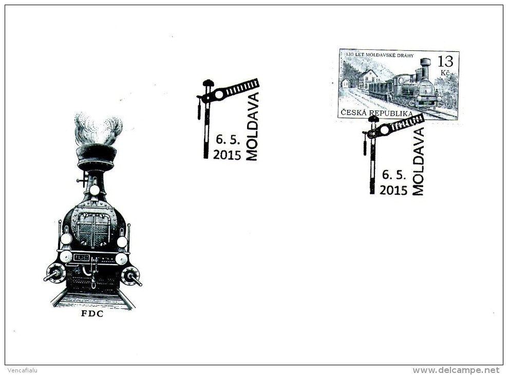 Year 2015 - Railways Moldava , FDC - FDC