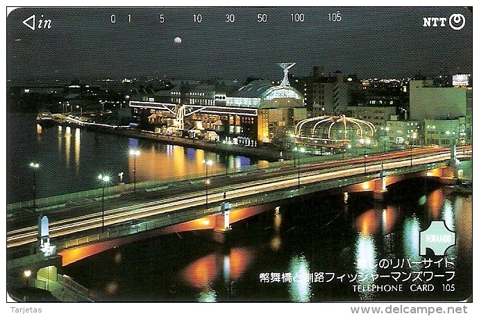 TARJETA DE JAPON DE UN PUENTE DE 105 UNITS (430-253-1990) BRIDGE - Japan