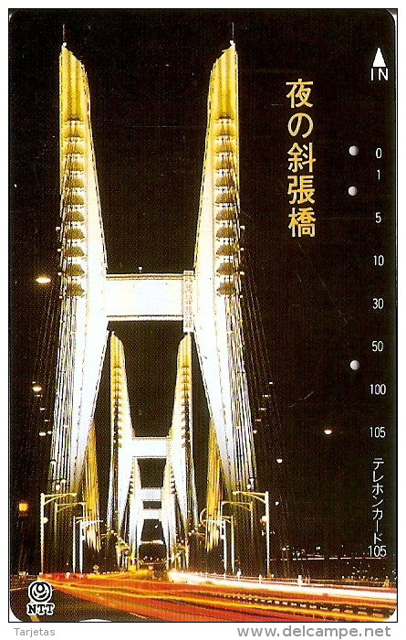 TARJETA DE JAPON DE UN PUENTE DE 105 UNITS (350-154-1989) BRIDGE - Japón