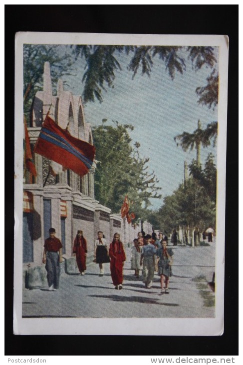 Russian Asia. Ashgabat / Ashkhabad. Palace Of Young Pioneers. OLD Soviet PC. 1957 - Turkménistan