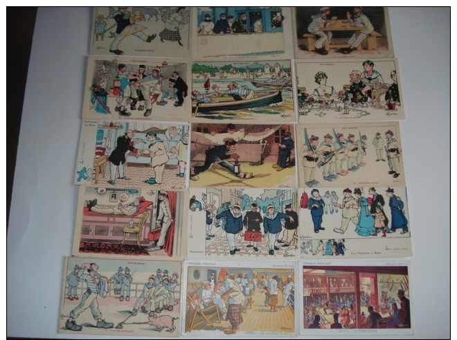 Beau Lot De 45 Cpa Illustree Et Signee " H.gervese " Toutes Scannees ..voir Photos - Gervese, H.