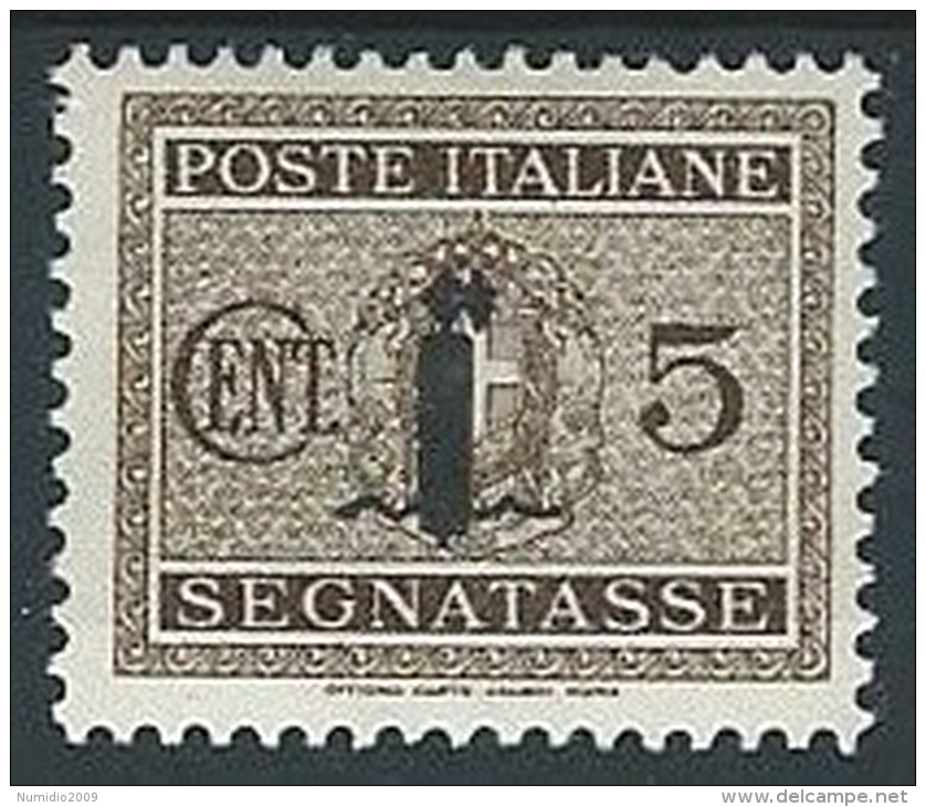 1944 RSI SEGNATASSE FASCETTO 5 CENT MH * - W188 - Portomarken