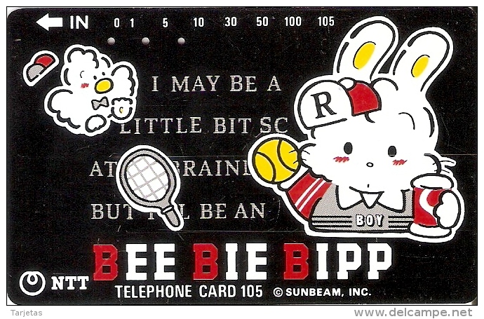 TARJETA DE JAPON DE BEE BIE BIPP DE 105 UNITS (290-315-1989) TENIS-TENNIS - Japón