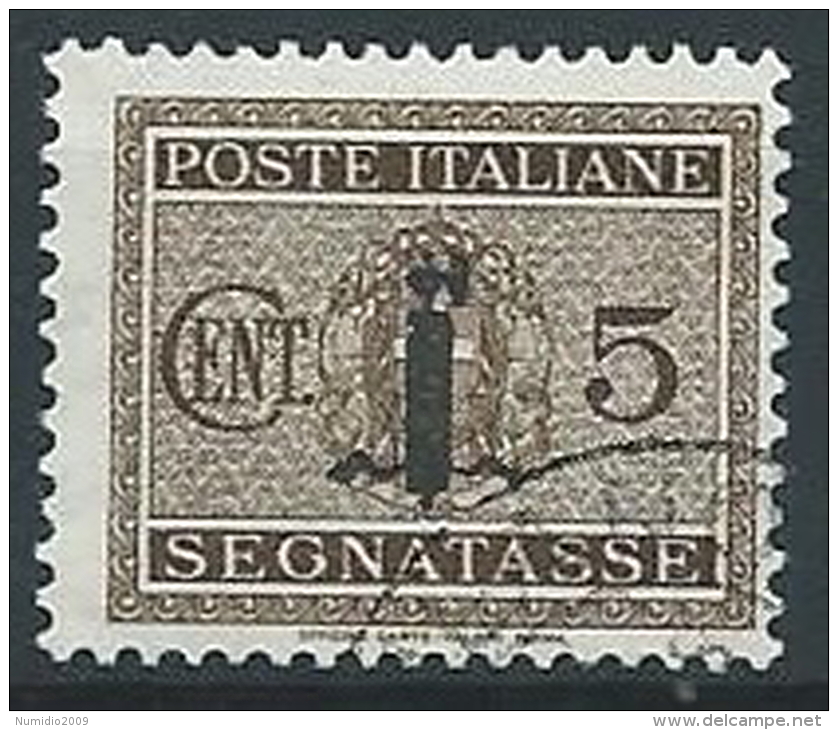 1944 RSI USATO SEGNATASSE FASCETTO 5 CENT - W188 - Portomarken