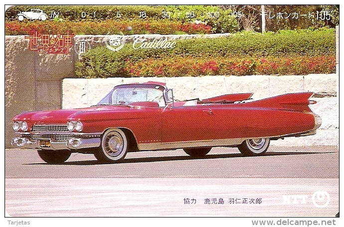 TARJETA DE JAPON DE UN COCHE CADILLAC DE 105 UNITS (250-327-1989) CAR - Japón