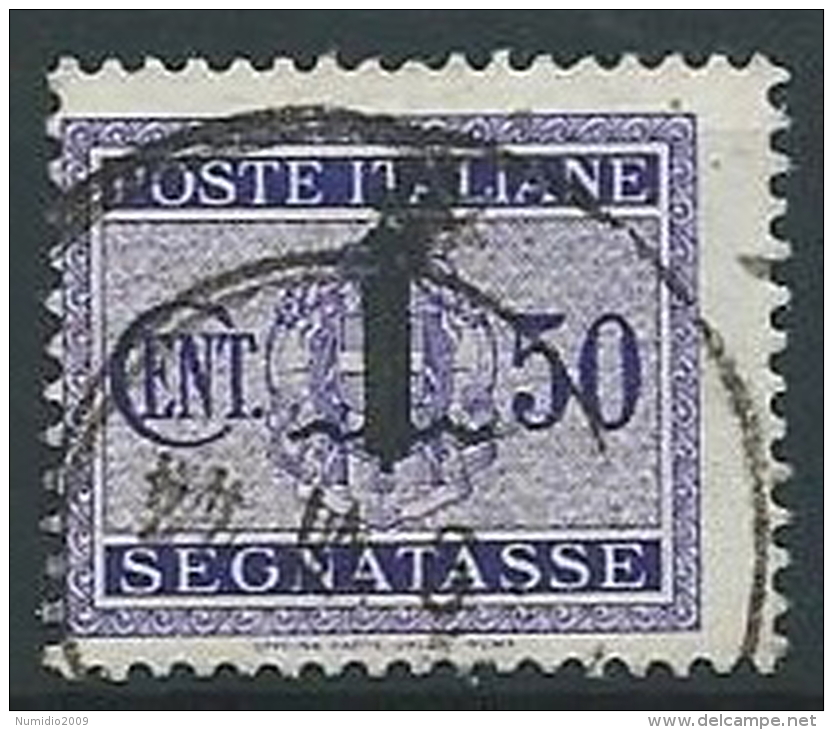 1944 RSI USATO SEGNATASSE FASCETTO 50 CENT - W189 - Taxe