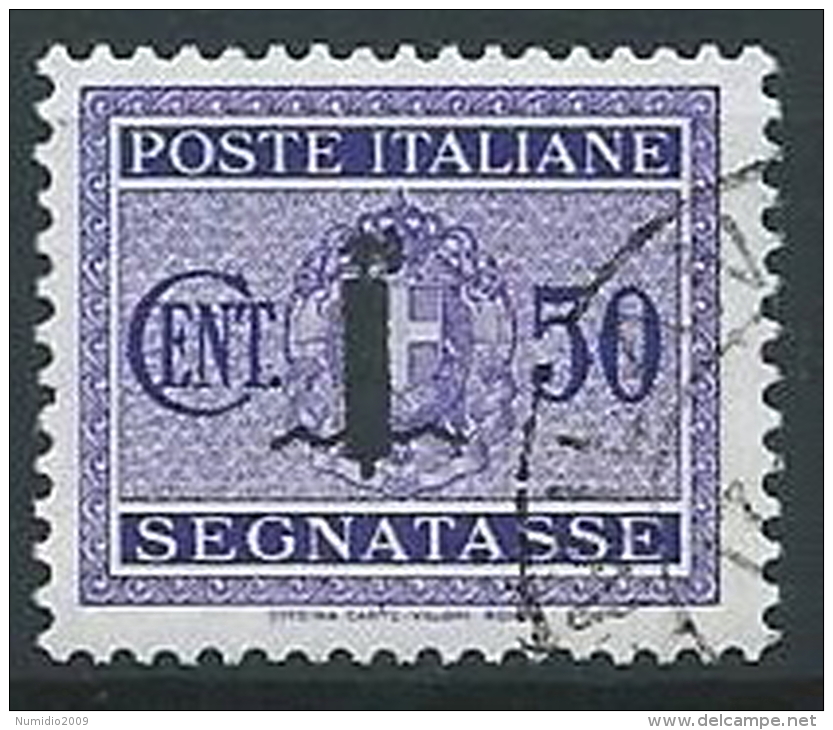1944 RSI USATO SEGNATASSE FASCETTO 50 CENT - W189-2 - Portomarken