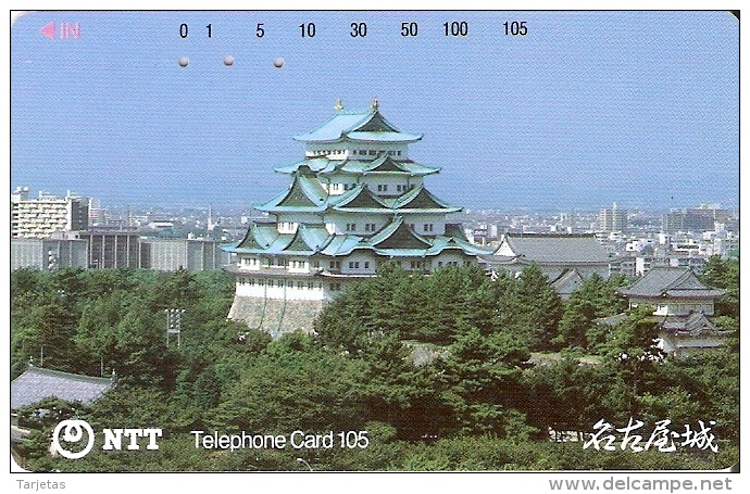 TARJETA DE JAPON DE UN PALACIO DE 105 UNITS (290-188-1988) - Japón