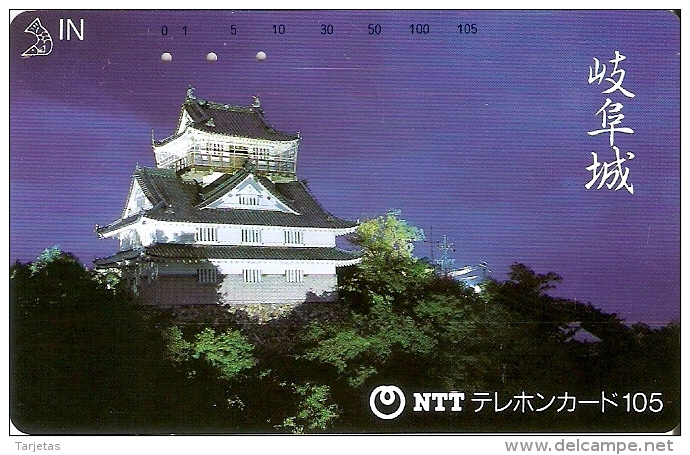 TARJETA DE JAPON DE UN PALACIO DE 105 UNITS (290-351-1989) - Japón