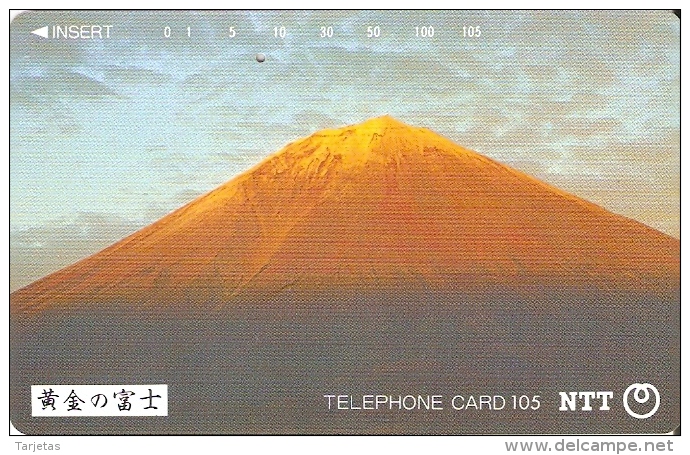 TARJETA DE JAPON DEL MONTE FUJI DE 105 UNITS (290-277-1989) MOUNTAIN-MONTAÑA - Japon