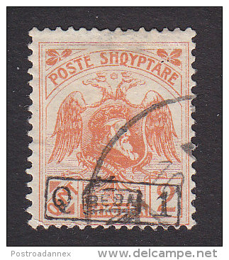 Albania, Scott #154, Used, Skanderbeg And Double Headed Eagle Surcharged, Issued 1922 - Albania