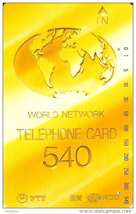 TARJETA DE JAPON DE WORLD NETWORK DE 540 UNITS (110-018) - Japón