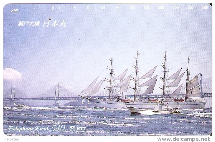 TARJETA DE JAPON DE UN BARCO DE 540 UNITS (370-060-1988) SHIP - Japón
