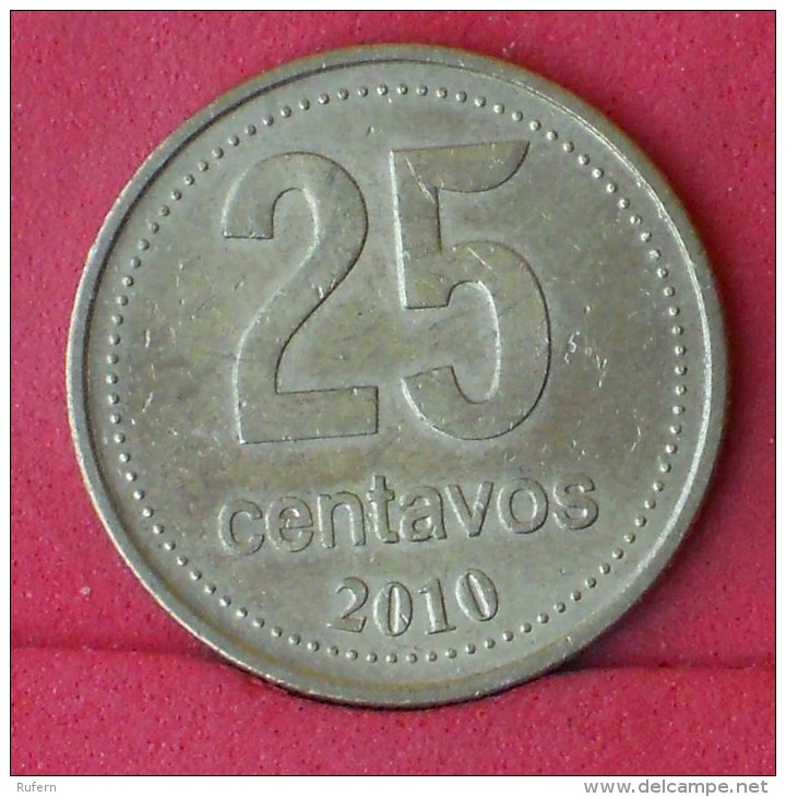 ARGENTINA  25  CENTAVOS  2010   KM# 110,1  -    (Nº11705) - Argentine