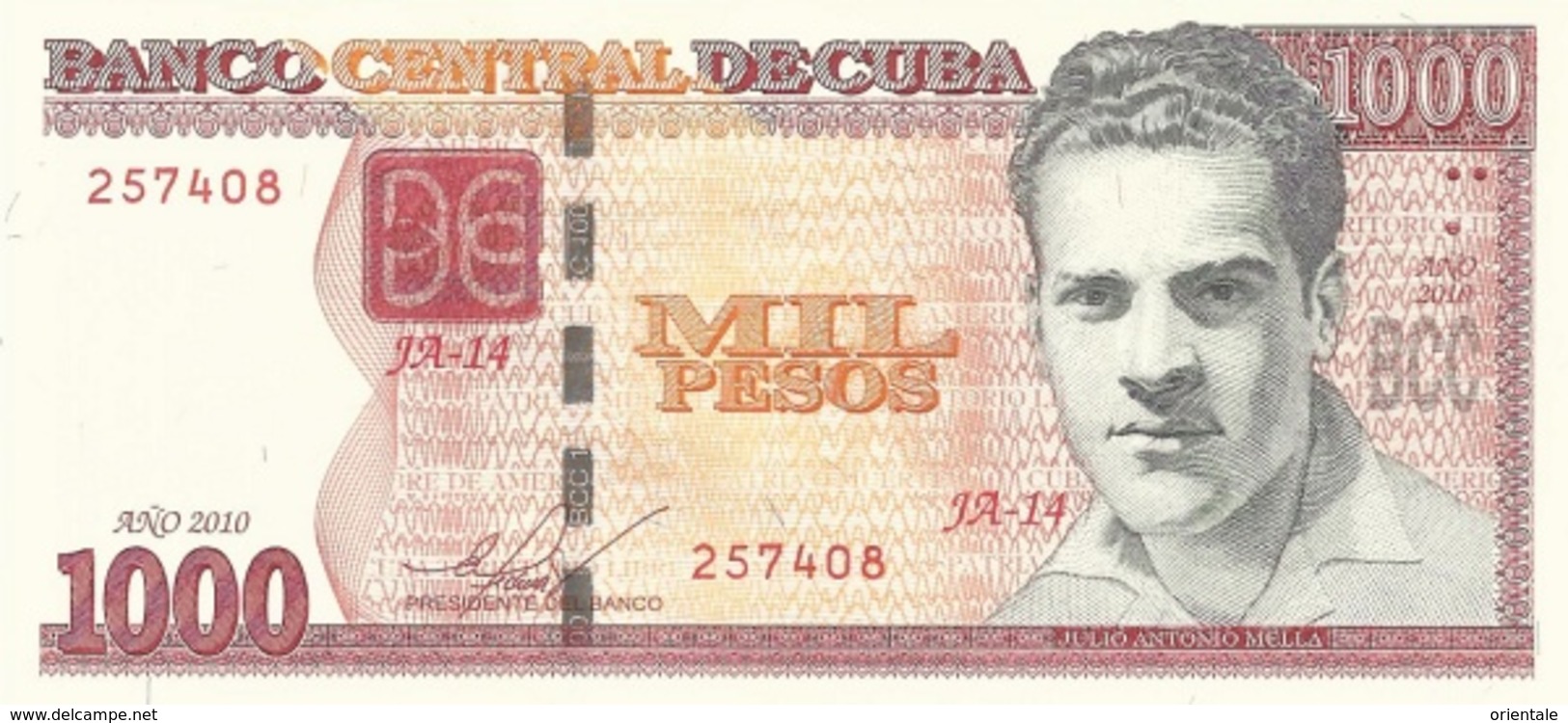CUBA P. 132 1000 P 2010 UNC - Cuba