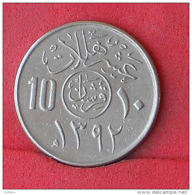 SAUDI ARABIA  10  HALALA  1972   KM# 46  -    (Nº11718) - Saoedi-Arabië
