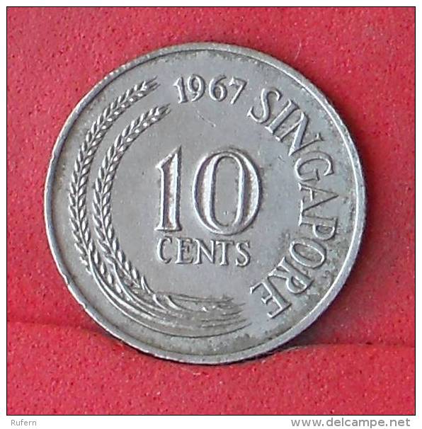 SINGAPORE  10  CENTS  1967   KM# 3  -    (Nº11722) - Singapore