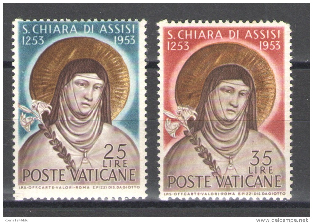 VATICANO 1953 S.CHIARA ** MNH - Nuevos