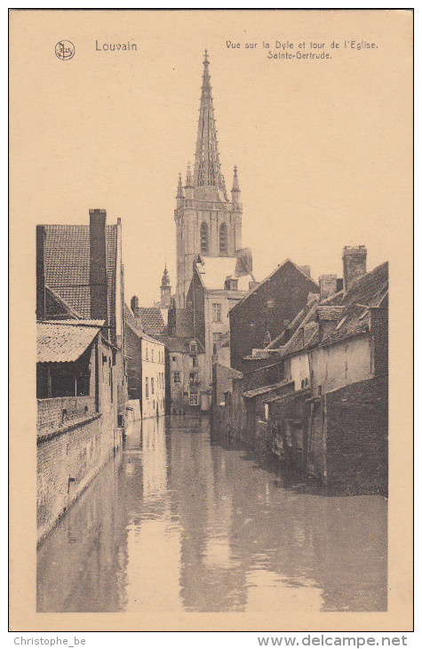 Leuven, Louvain, Vue Sur La Dyle Et Tour De L'Eglise Sainte Gertrude (pk18581) - Leuven