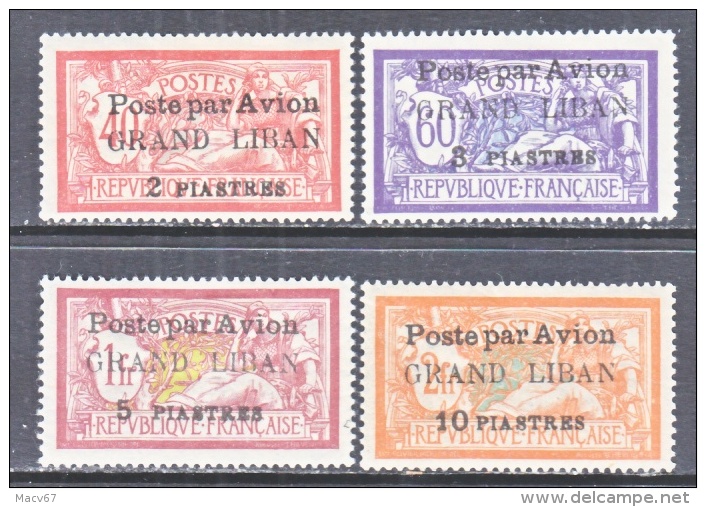 FRENCH  GRAND  LIBAN  C 1-4  * - Airmail