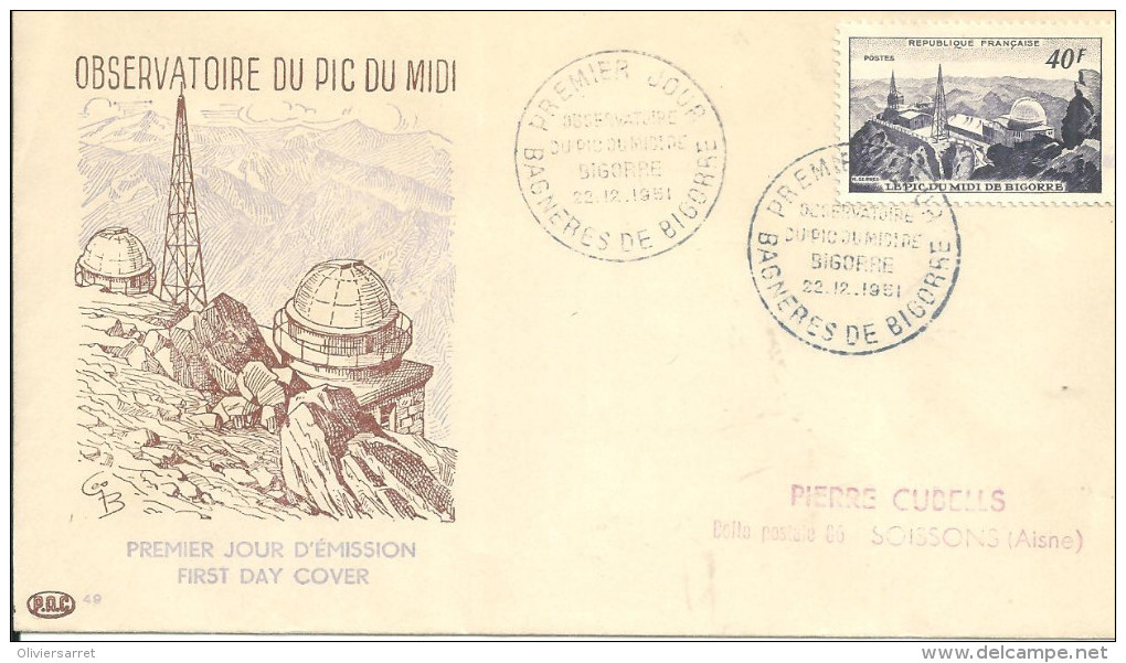 Bagnères De Bigorre 22 12 1951 Observatoire Du Pic Du Midi - 1950-1959