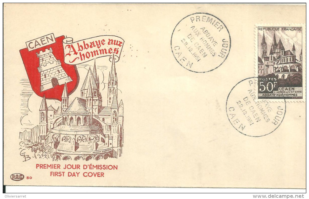 Caen 22 12 1951 Abbaye - 1950-1959