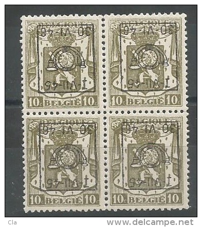 PRE 540  Bloc 4  **  Surcharge Renversée  360 - Typo Precancels 1936-51 (Small Seal Of The State)