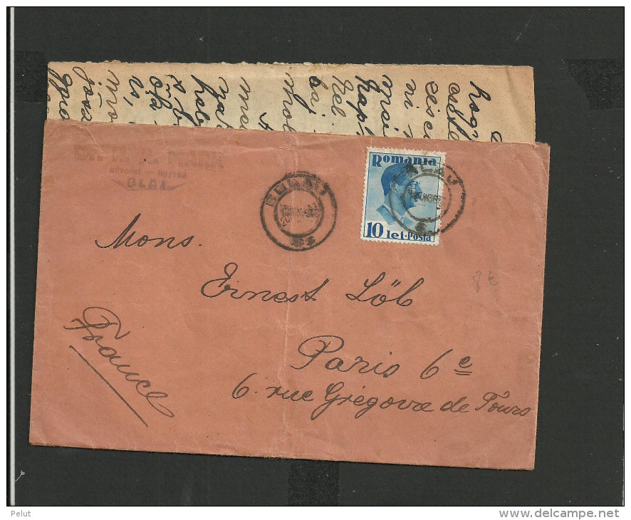 Enveloppe Roumanie 1936 - Postmark Collection