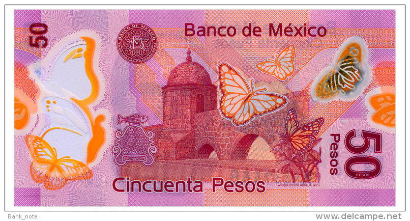 MEXICO SERIES K 50 PESOS 2013 Pick 123Ak Unc - Mexico