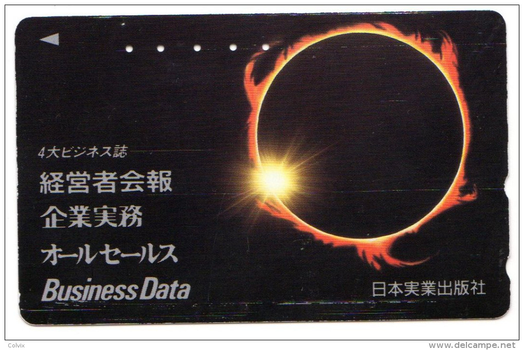 JAPON TELECARTE ECLIPSE LUNAIRE - Astronomie