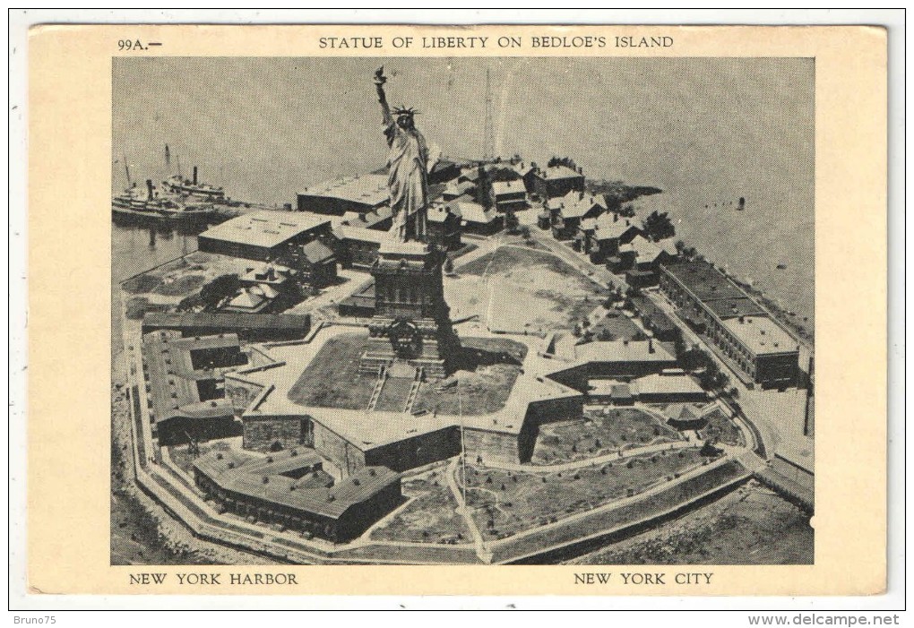 Statue Of Liberty On Bedloe's Island, New York Harbor, New York City - Statue Of Liberty