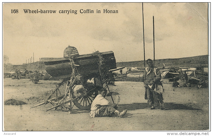 168 Wheel Barrow Carrying Coffin In Honan Transport Cercueil Sur Brouette  Mint No Editor - China